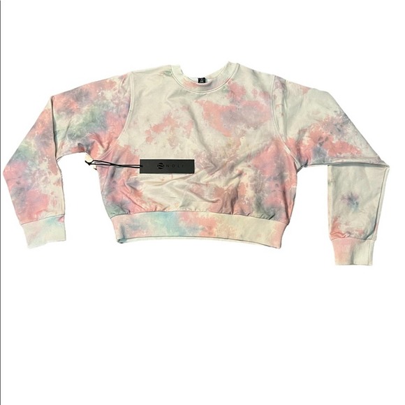 Noli Tops - Noli Cloud Tie Dye Sweatshirt in BLush sz smalll NWT 686010649080
